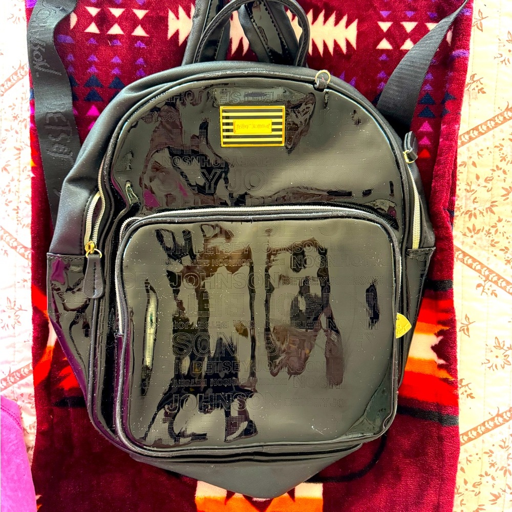 Betsey Johnson black backpack